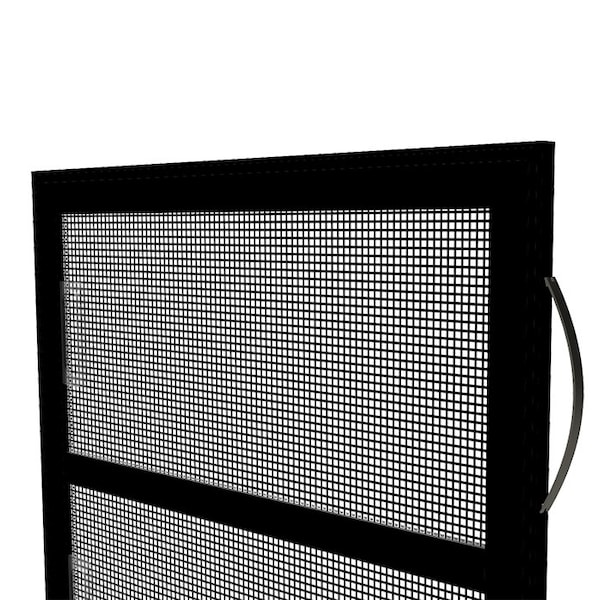 39 In W X 13 In H Double-Hung Window Screen, DH2, BetterVue Mesh, Black